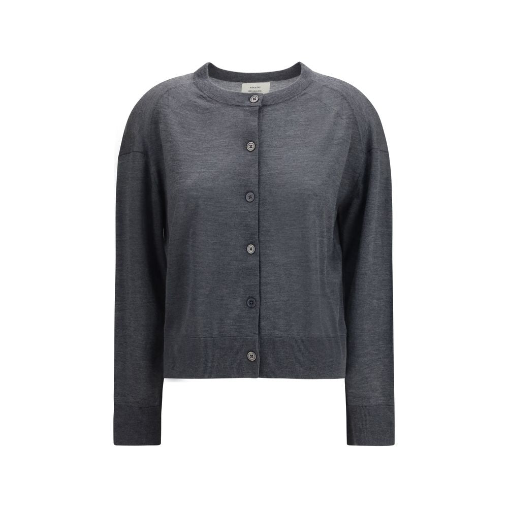 Gray Cashmere Cardigan