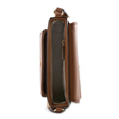 حقيبة كتف من القماش البيج