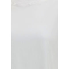 White Cotton Long Sleeve T-Shirt