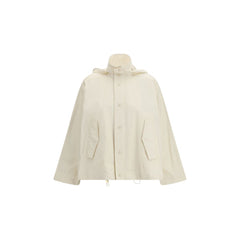 Beige Cotton Rain Coat