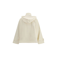 Beige Cotton Rain Coat