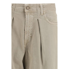 Beige Cotton Jeans Denim