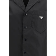 Black Recycled Polyamide Shortsleeve Shirt