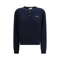 Blue Cashmere Sweatshirt
