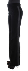 Black Viscose Pants