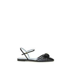Black Calf Leather Bos Taurus Ballet Flats
