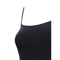 Black Polyamide Casual Dress