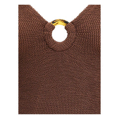 ملابس سباحة من قطعة واحدة من البولي أميد البني