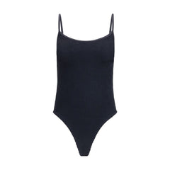 Black Polyamide One-Piece Swimsuit
