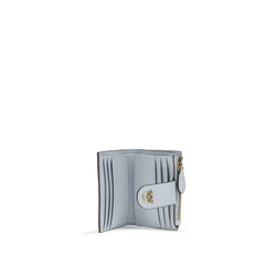 محفظة بوس توروس من جلد العجل الأزرق