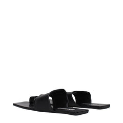 Black Leather Sandals