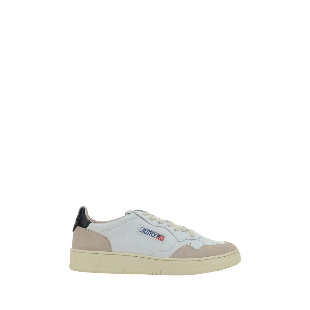White Calf Leather Bos Taurus Low Top Sneakers