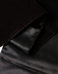 Black Silk Fringe Neck Wrap Foulard 139.5cm x 15.5cm Scarf