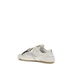 White Calf Leather Bos Taurus Athletic Sneakers