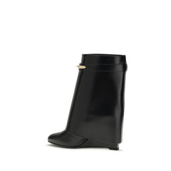 Black Calf Leather Bos Taurus Ankle Boots