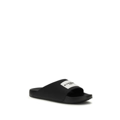 Black Rubber Slippers