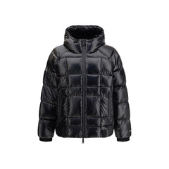 Black Polyamide Full-Length Jacket