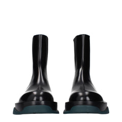 Black Leather Ankle Boots