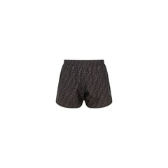 Gray Polyester Swim Shorts