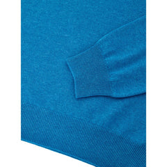 Blue Wool Turtleneck