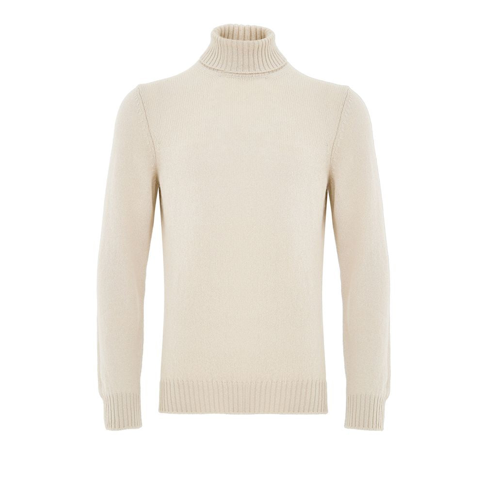 Beige Wool Turtleneck