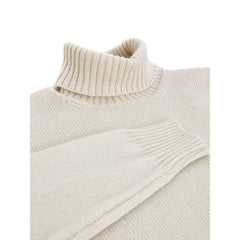 Beige Wool Turtleneck