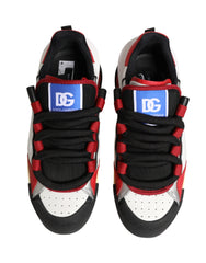 Multicolor Leather DG Logo Low Top Sneakers Shoes