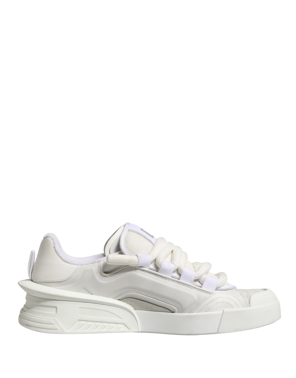 White Calfskin Leather Low Top Sneakers Shoes