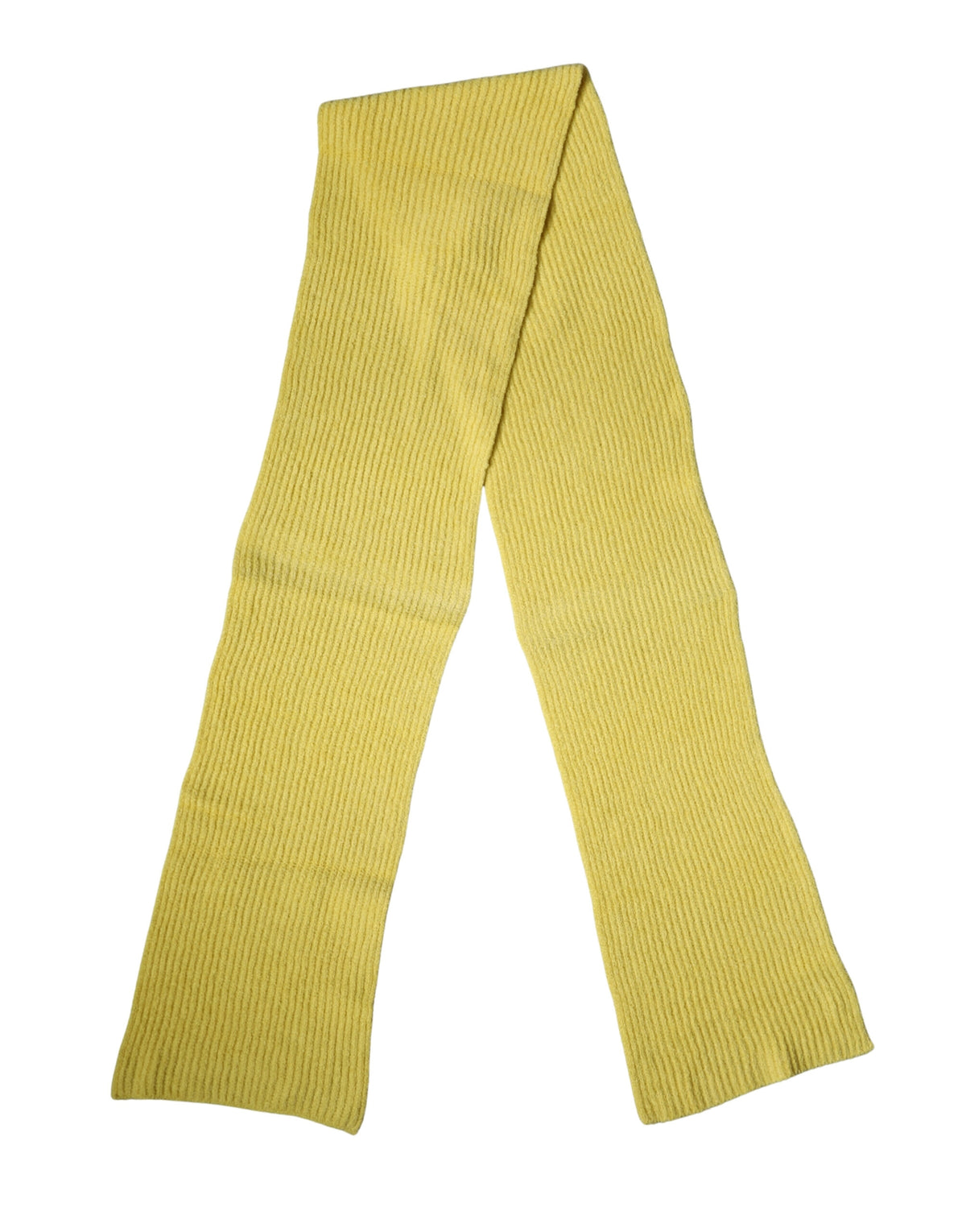 Yellow Cotton Knitted Neck Foulard 270cm x 31cm  Men Scarf