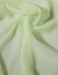 Light Green Silk Neck Wrap Stole 200cm x 134cm Scarf
