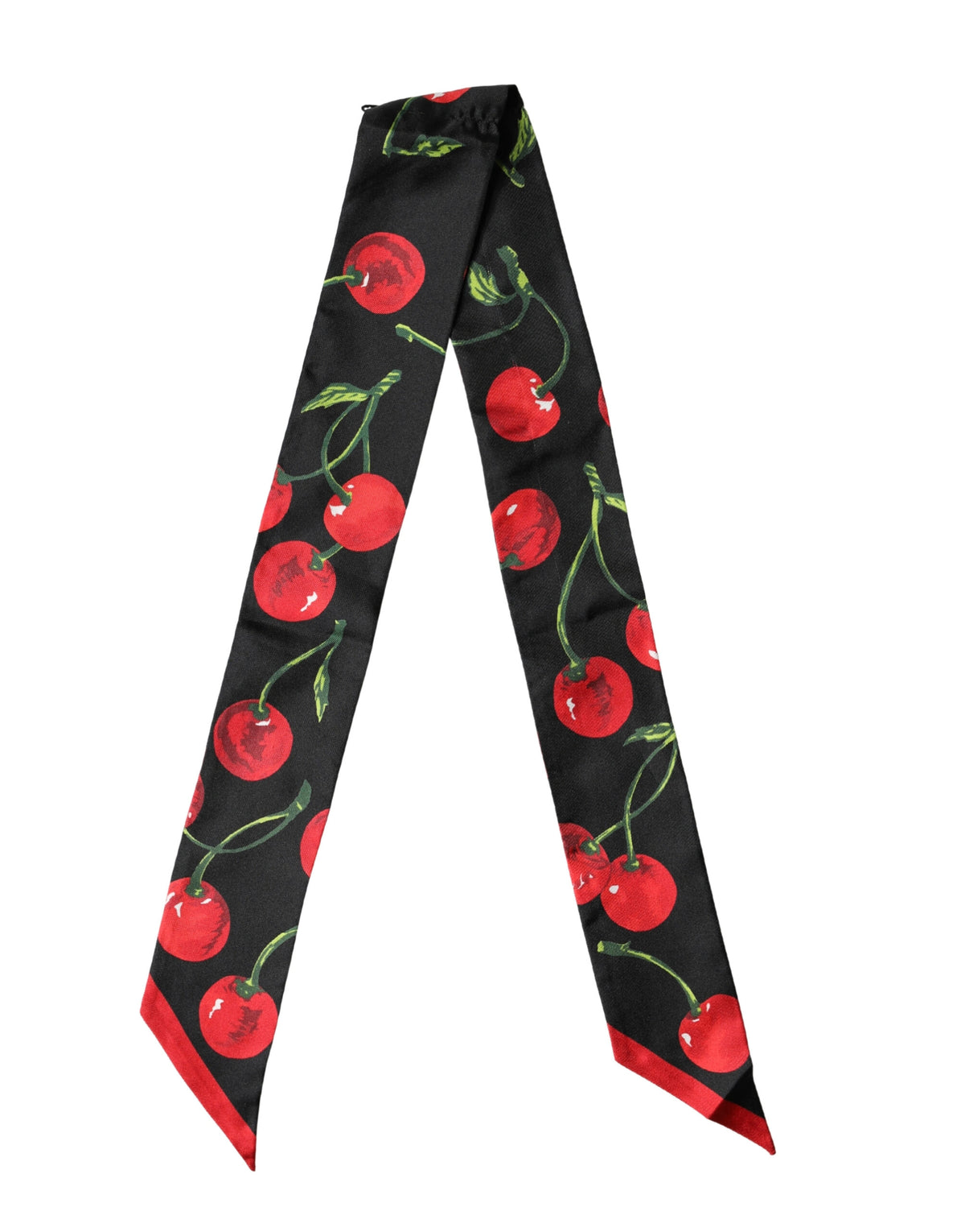 Black Cherry Silk Neck Wrap Stole 100cm x 6cm Scarf