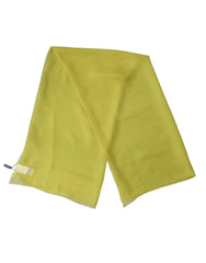 Yellow Silk Neck Wrap Shawl Foulard 120cm x 117cm Scarf