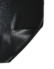 Black Silk Lurex Foulard Wrap Shawl 119cm x 117.5cm  Scarf