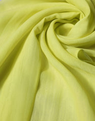 Yellow Green Silk Sash Foulard Stole 292cm x 19cm Scarf