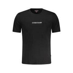 Black Cotton Men T-Shirt