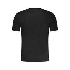 Black Cotton Men T-Shirt