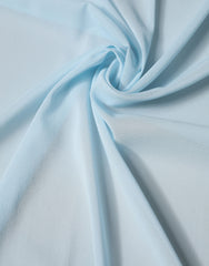 Light Blue Silk Neck Wrap Shawl Stole 200cm x 64cm  Scarf