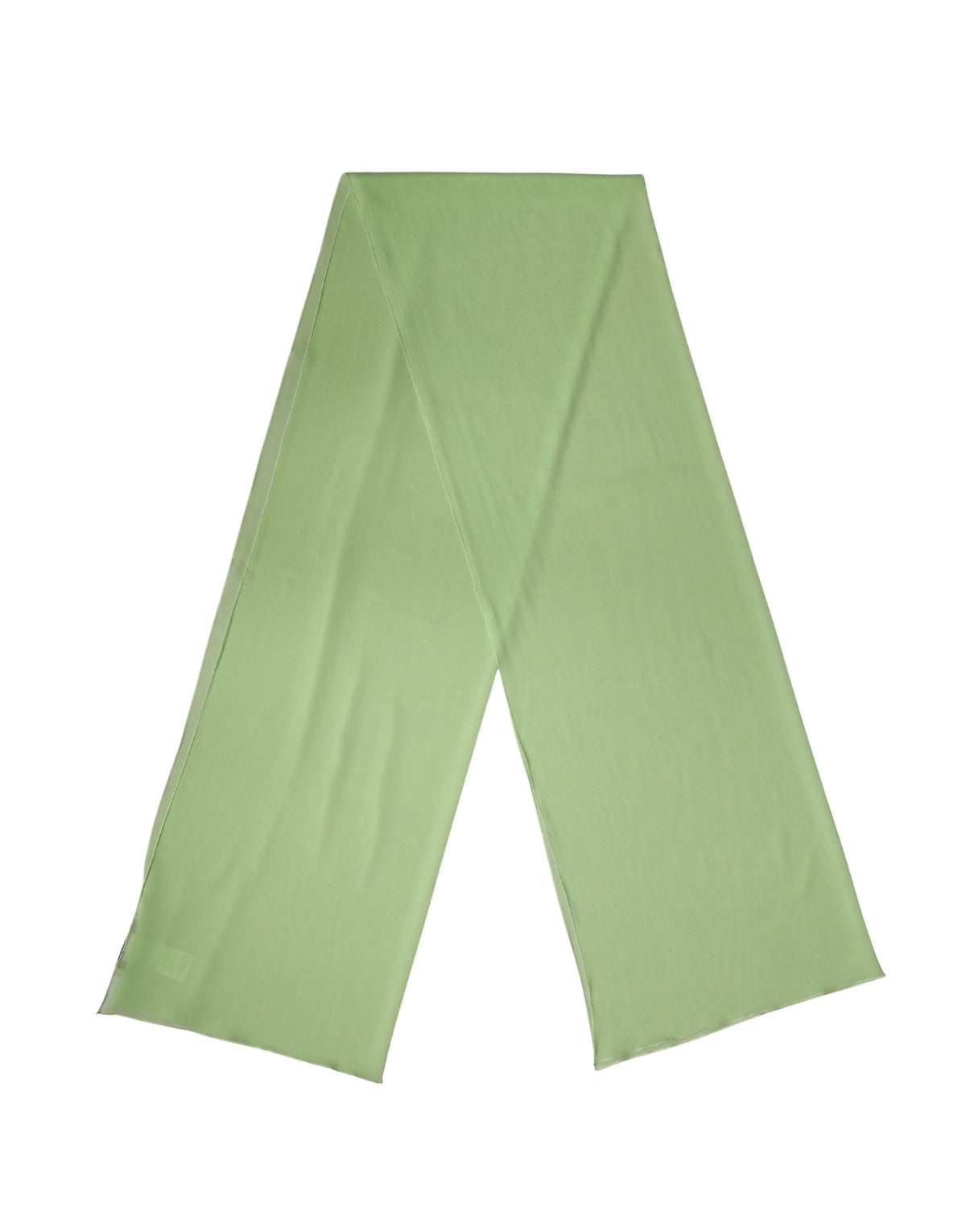 Light Green Silk Neck Wrap Shawl Stole 200cm x 64cm  Scarf