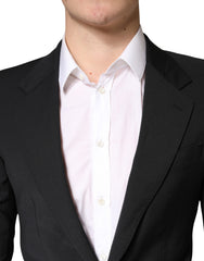 Black MARTINI Single Breasted Tuxedo Blazer