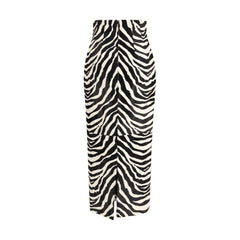 Multicolor Calf Leather Bos Taurus Skirt