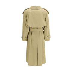 Beige Cotton Trench Coat
