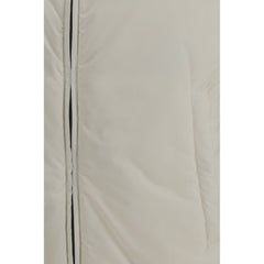 Beige Polyamide Sleveless Jacket