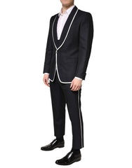 Black White Single Breasted SICILIA Men 3 Piece Suit