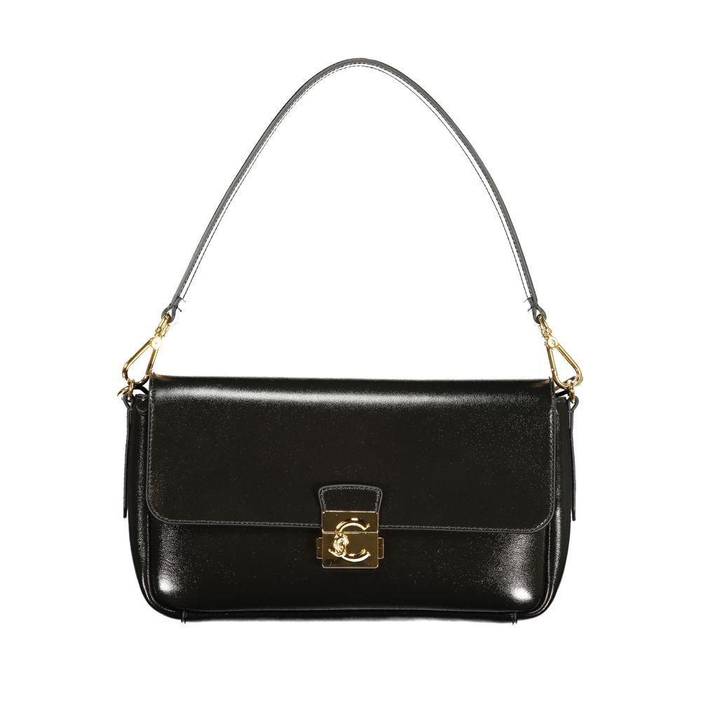 Black Leather Women Handbag