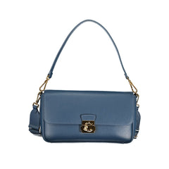 Blu Leather Woman Handbag
