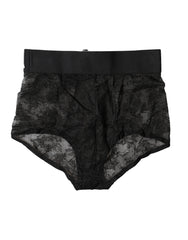Black Logo Girdle High Waist Panty Underwear