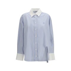 Blue Cotton Pattern Shirt