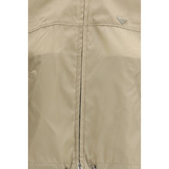 Beige Recycled Polyamide Shell Jacket