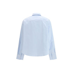 Blue Cotton Dress Shirt