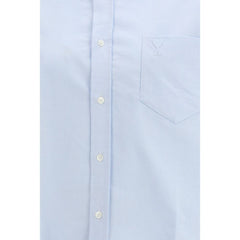Blue Cotton Dress Shirt